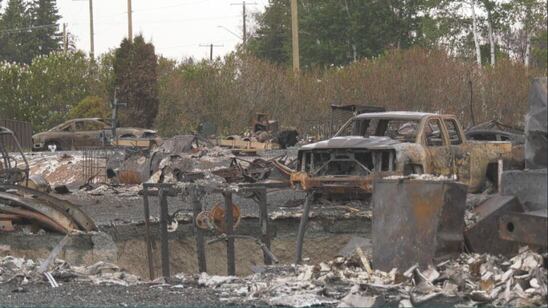 Denare Beach, Sask. after the wildfire
