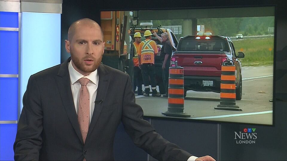 Highway 402 closure after chemical spill