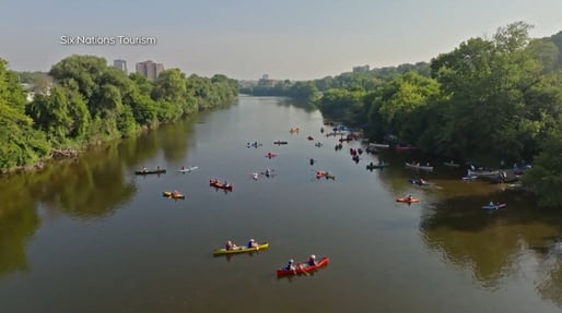 Birds-eye view of ‘Two Row on the Grand’