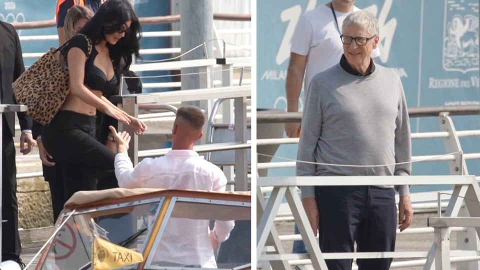 Kylie Jenner and Bill Gates arrive in Venice
