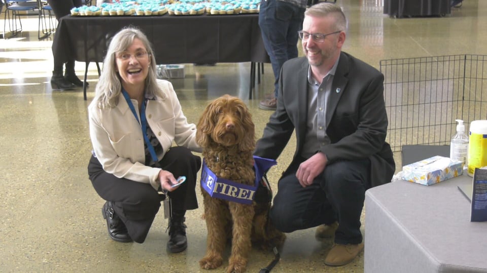 NAIT holds retirement party for therapy dog