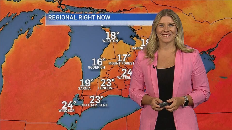 Humidity and cloud cover to start the week in the London area