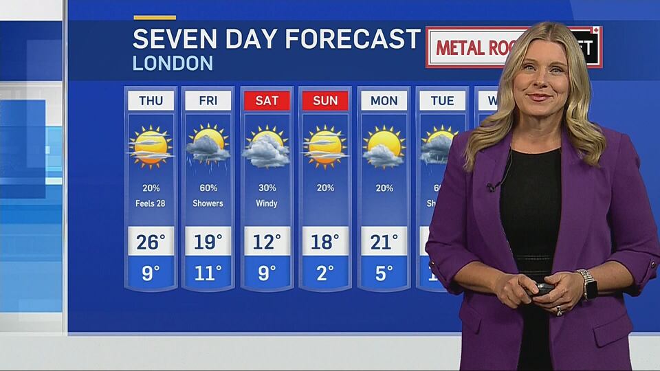 Warm and mainly sunny Thursday