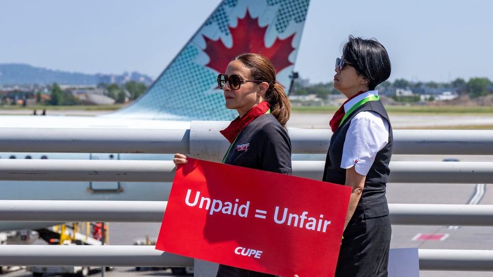 Passengers at Montreal airport anxious as possible Air Canada strike threatens to cancel flights