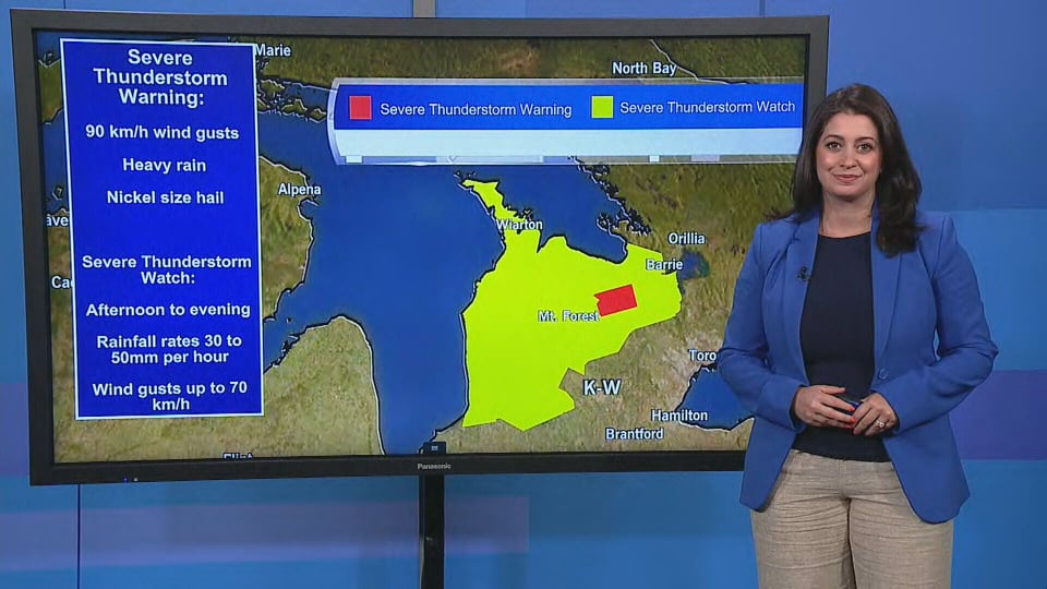 Powerful thunderstorms possible