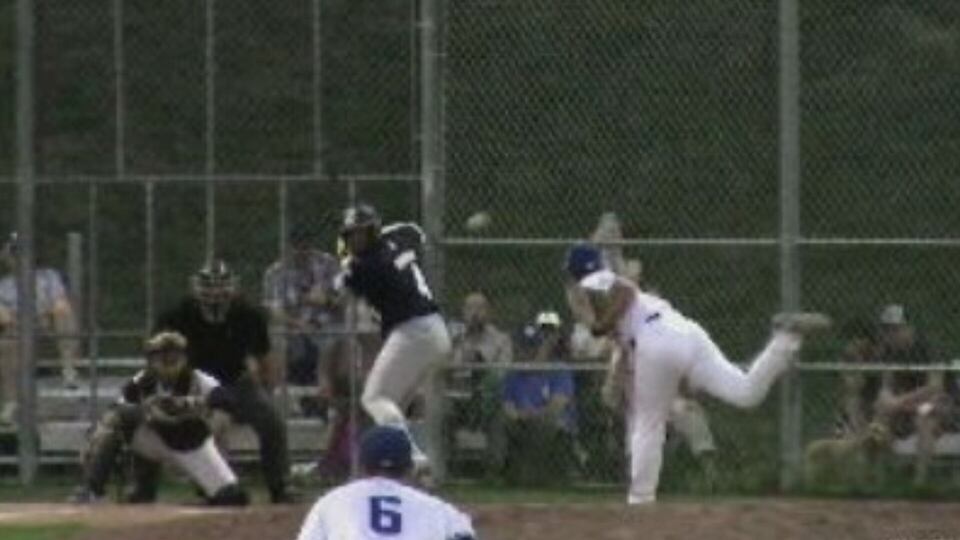 Baycats' Willie Garcia hits a home run