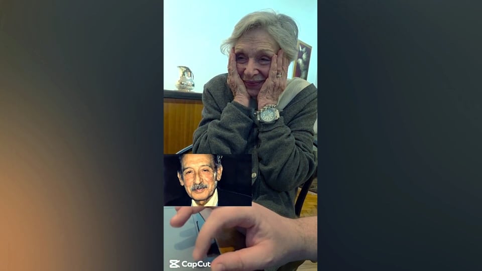 100-year-old woman gets emotional when she sees AI-animated photo of her late husband move