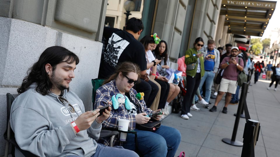 Gaming enthusiasts line up for days to get the new Nintendo Switch 2
