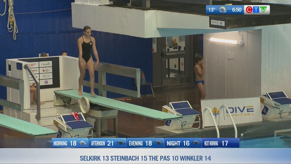 Diving competition in Winnipeg