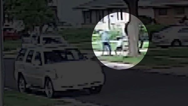 Security video captures the moment three men kidnapped a U.S. boy