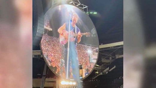 Coldplay’s Chris Martin cheekily warns fans they may get shown on camera