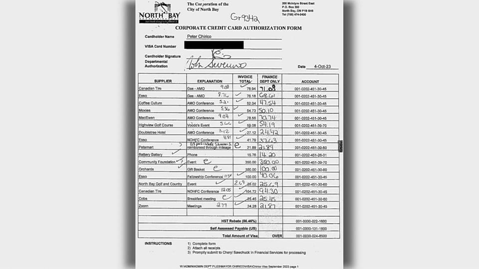 North Bay mayor’s $16K personal expenses still under scrutiny
