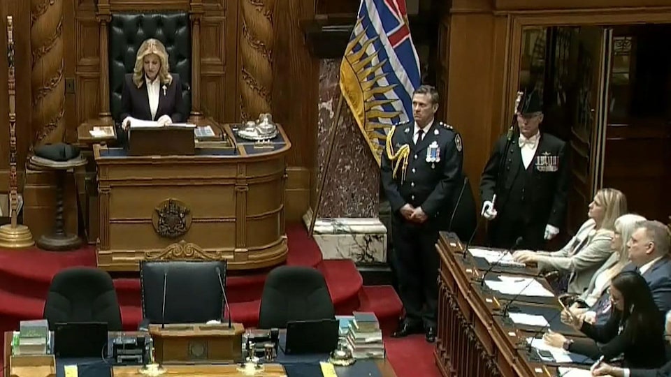 Threat of Trump tariffs looms over B.C. throne speech