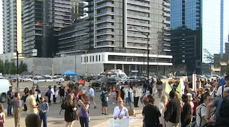 Protesters shout as hockey players arrive at court for a judge’s verdict