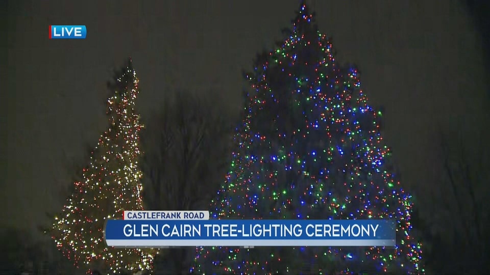 Glen Cairn tree-lighting ceremony