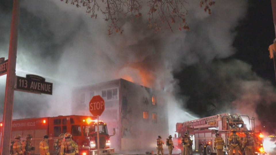 Firefighters battle flames, frigid temperatures in Friday morning fire