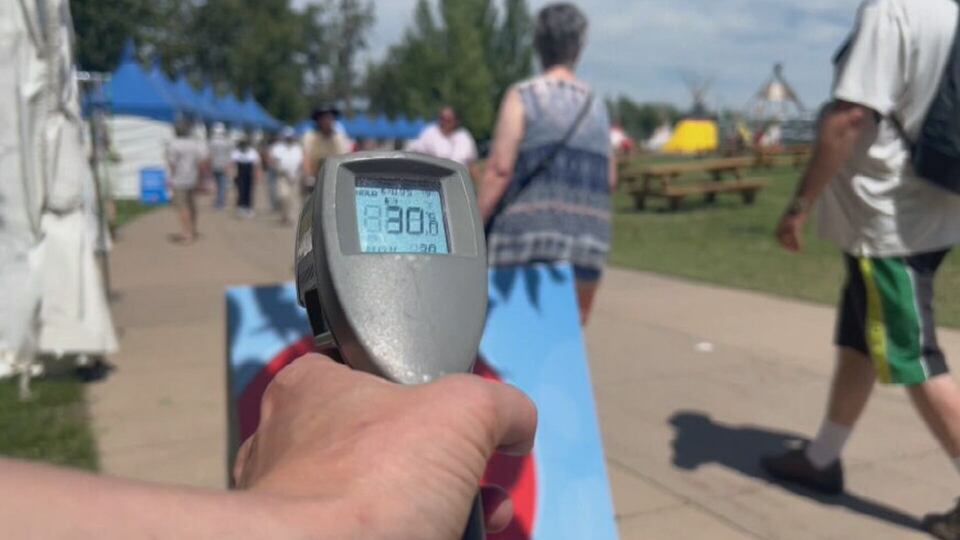 Tuesday was a hot one at the Calgary Stampede grounds
