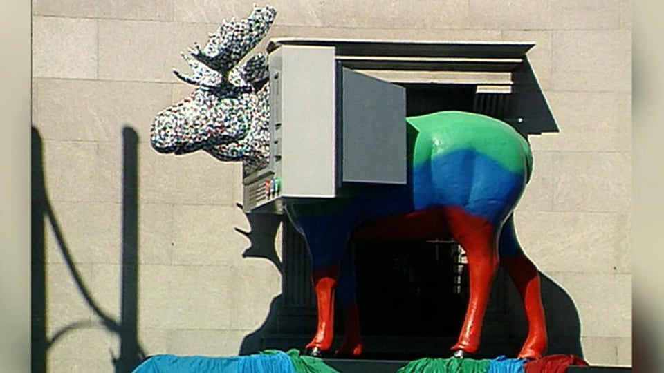 Marking 25 years since the ‘Moose in the City’ charity art campaign